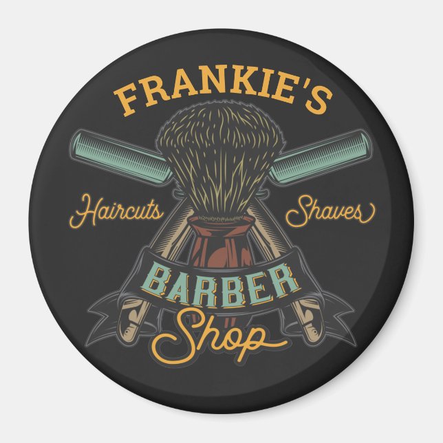 Íman Compro de Barber Personalizado Barras de Margens d (Frente)