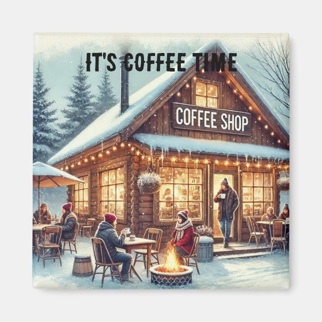 Íman Compro de Café Retroativo Vibes (Frente)