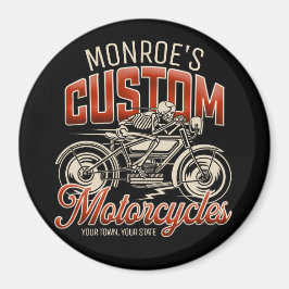 Íman Compro de Ciclo de Motociclo do Esqueleto do NOME 