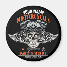 Íman Compro de Motociclos Personalizados do Crânio Voad