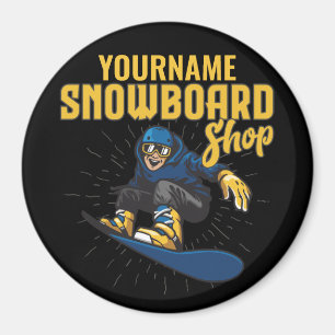 Íman Compro de Snowboard Personalizado da Borda de Neve