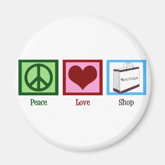 Íman Compro Peace Love (Frente)