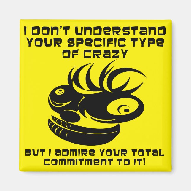 Íman Compromisso com a Imã de geladeira maluca (Frente)