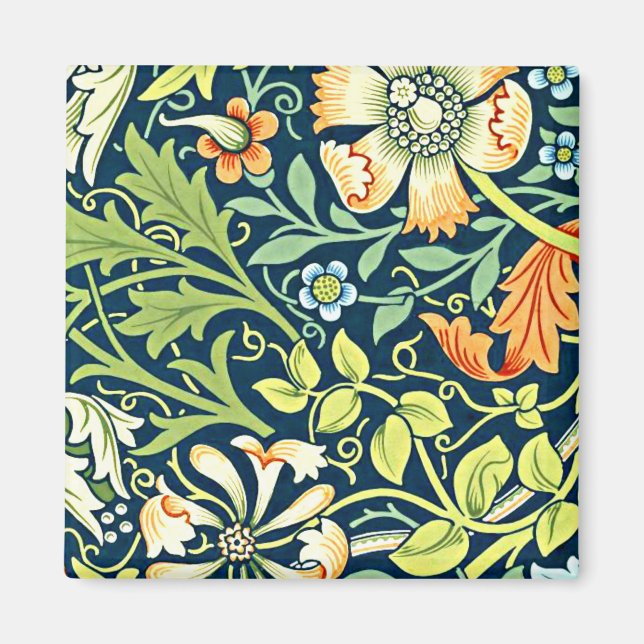 Íman Compton, vintage William Morris, Magnet (Frente)