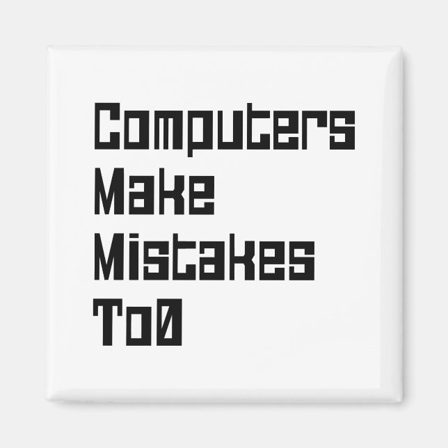 Íman Computadores Cometem Erros Para0 (Frente)