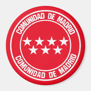 Íman Comunidad de Madrid Round Emblem