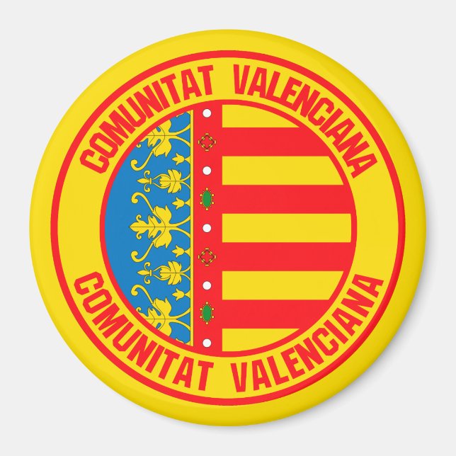Íman Comunitat Valenciana Round Emblem (Frente)