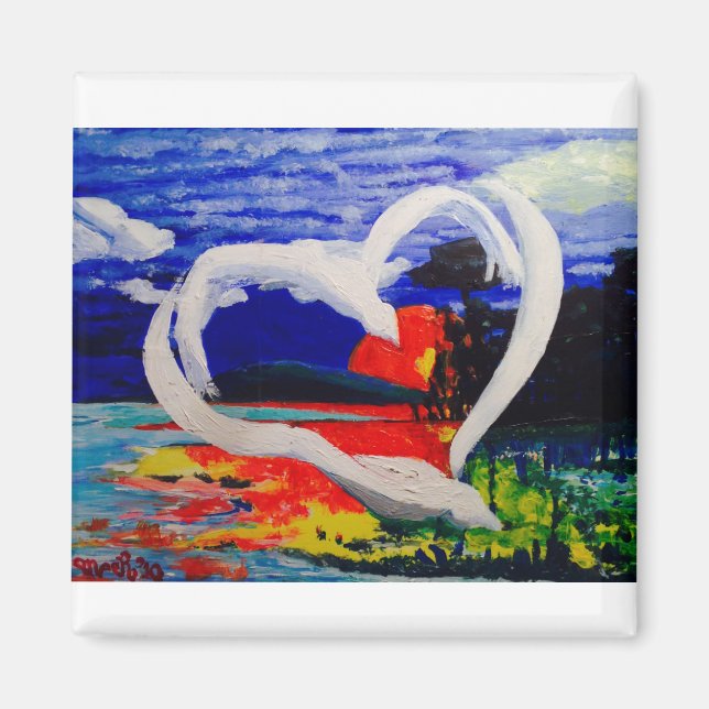 Íman Conceito de duas aves (Frente)