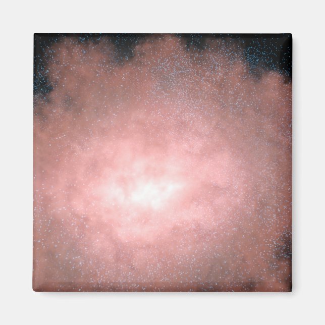 Íman Conceito de que galáxia empoeirada e brilhante (Frente)