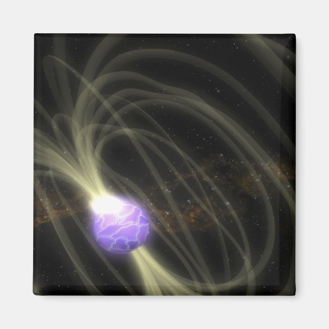 Íman Concepção artística da magneta SGR 1806-20 (Frente)