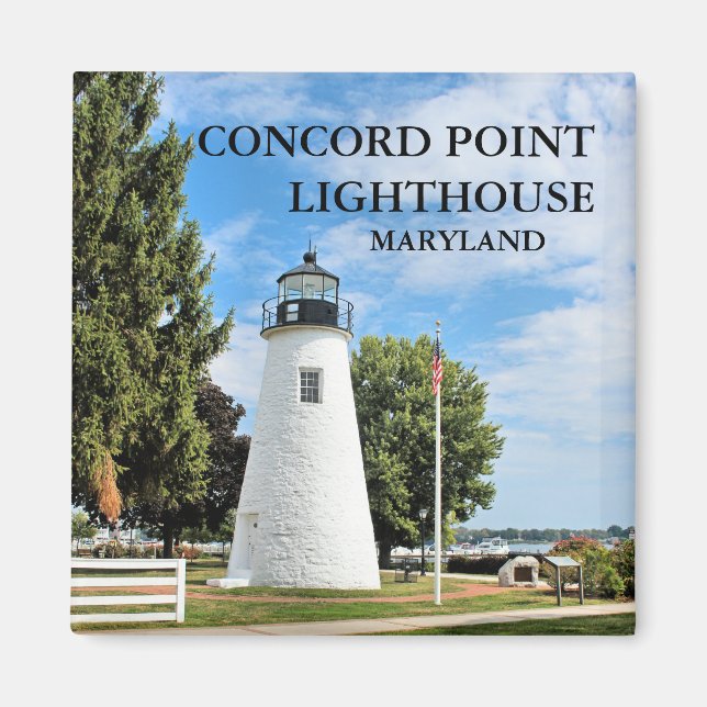 Íman Concord Point Lighthouse, Maryland Magnet (Frente)