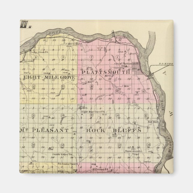 Íman Condado de Cass, Nebraska (Frente)