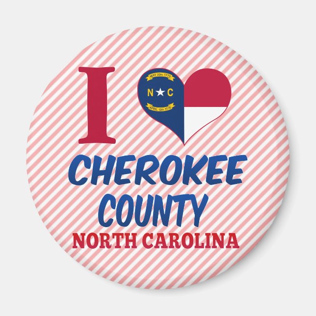 Íman Condado de Cherokee, Carolina do Norte (Frente)