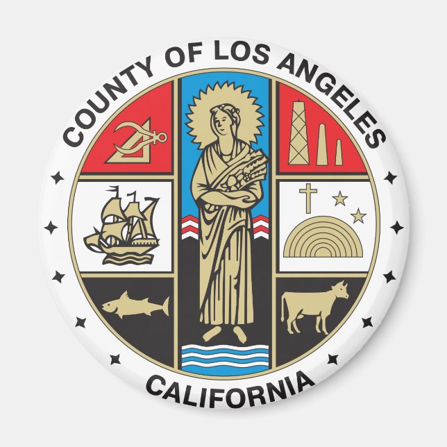 Íman Condado de Los Angeles (Frente)
