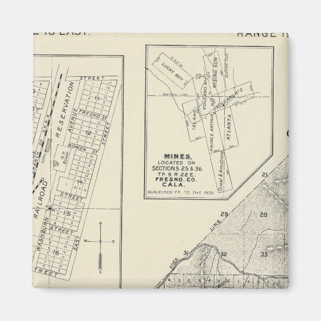 Íman Condado de Madera, Califórnia (Frente)