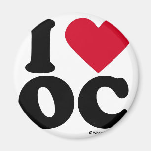 ÍMAN CONDADO DE ORANGE - "EU AMO OC" "QUE EU AMO O