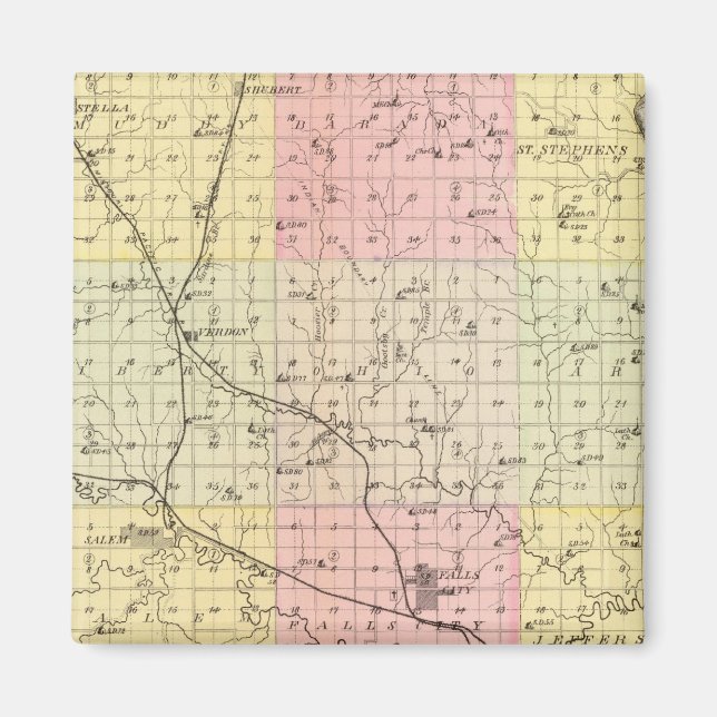 Íman Condado de Richardson, Nebraska (Frente)
