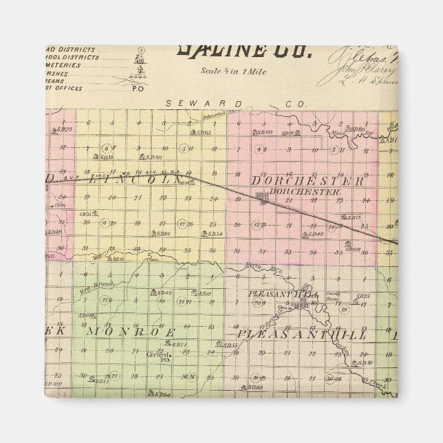 Íman Condado de Saline (Frente)