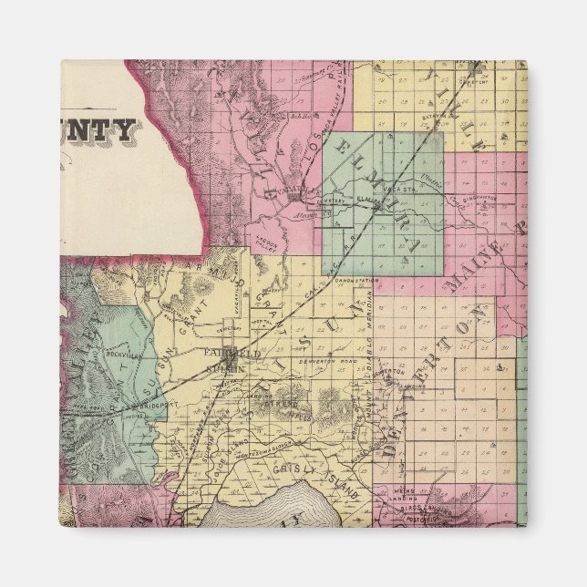 Íman Condado de Solano, Califórnia (Frente)