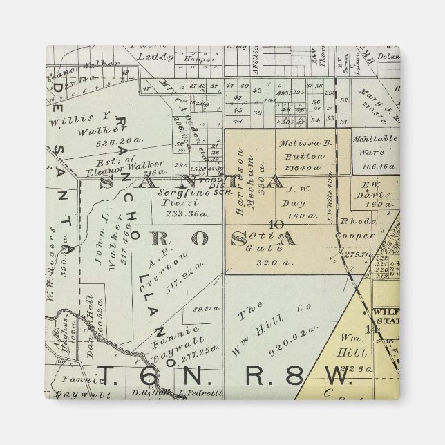 Íman Condado de Sonoma, Califórnia 22 (Frente)