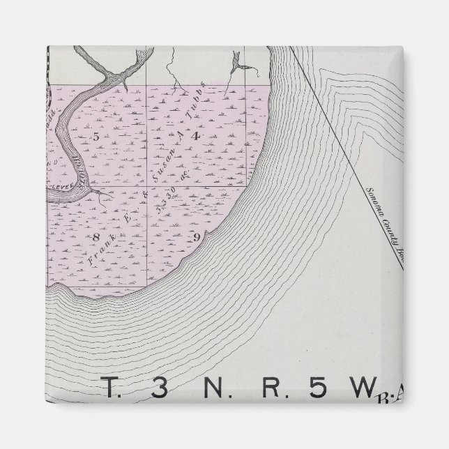 Íman Condado de Sonoma, Califórnia 24 (Frente)