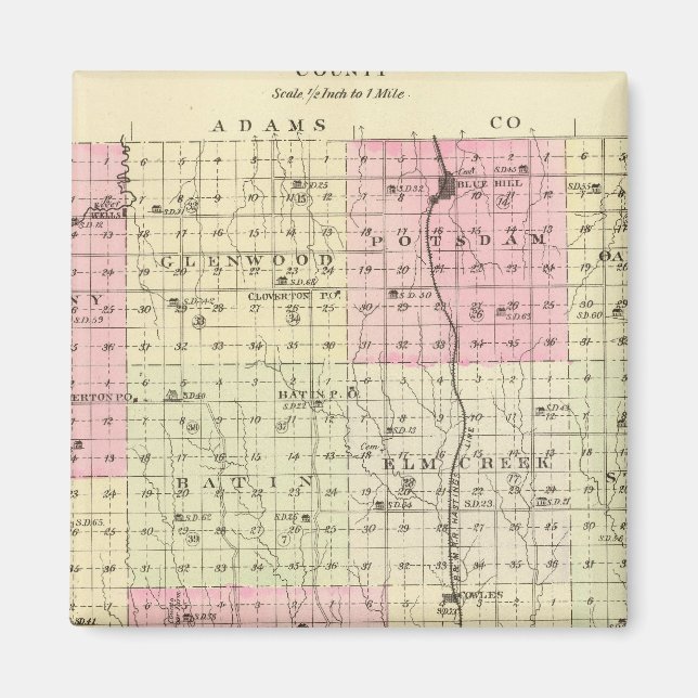 Íman Condado de Webster, Nebraska (Frente)