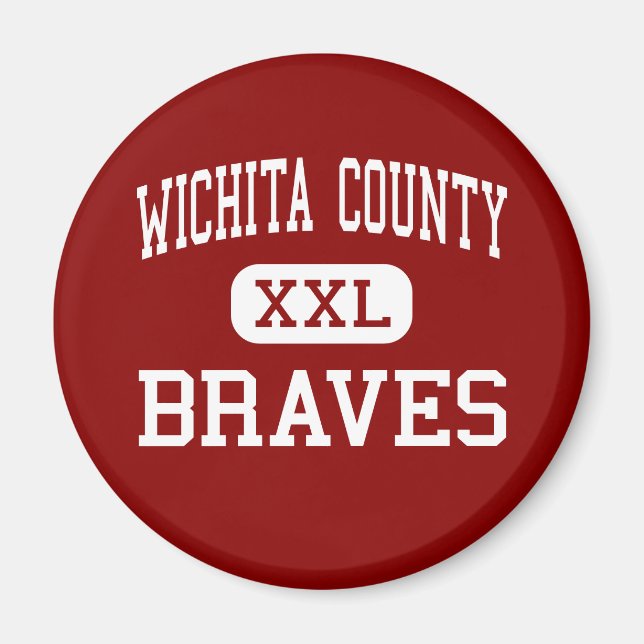 Íman Condado de Wichita - Braves - Junior - Leoti Kansa (Frente)