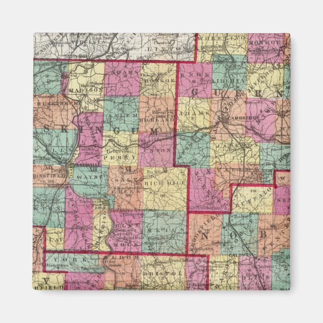 Íman condados de Ohio (Frente)