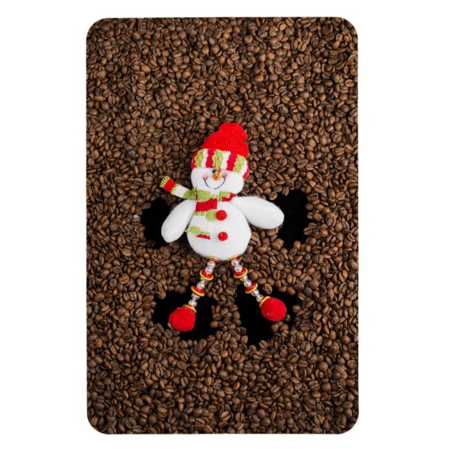 Íman Condecoração do boneco de neve de Natal (Vertical)