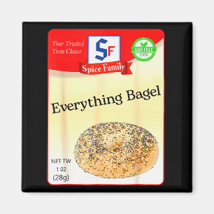 Íman Condimento de Bagel Tudo Festa Sce Grupo Custo