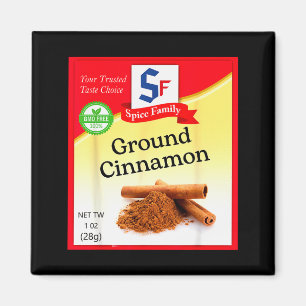 Íman Condimento de Canela Moída Grupo de Cena de Feriad