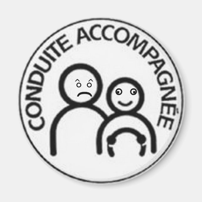 Íman condução acompanhada (Frente)