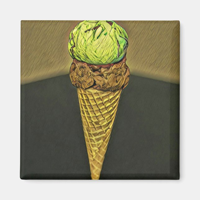 Íman cone de sorvete de Verão (Frente)