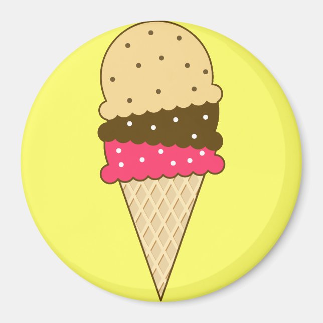 Íman Cone sorvete (Frente)