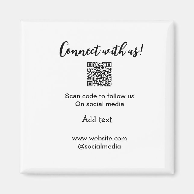 Íman Conectar-se a nós digitalizar código QR adicionar  (Frente)