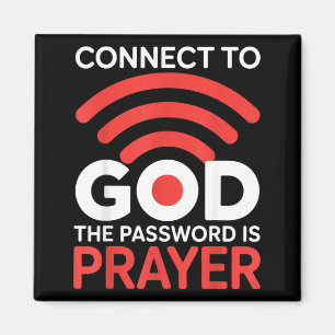 Íman Conecte-se a Deus A senha é Oração Wifi Engraçado