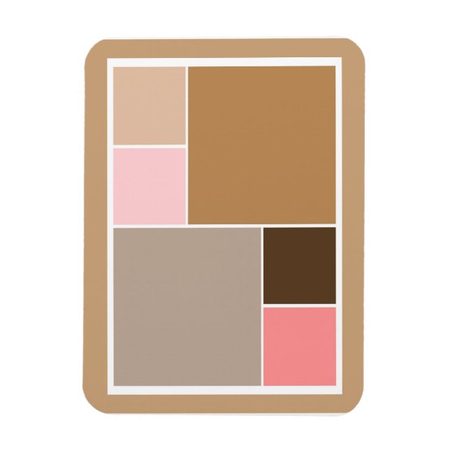 Íman Conexão de blocos de cores da Seashell (Vertical)