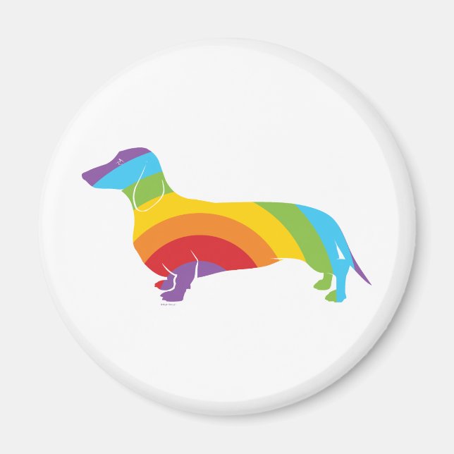 Íman Conexão Doxie Rainbow (Frente)