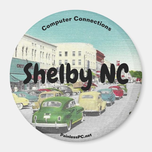 Íman Conexões de Computador Shelby NC Magnet (Frente)