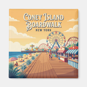 Íman Coney Island Boardwalk EUA