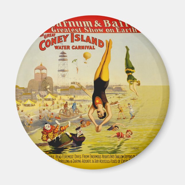 Íman Coney Island Sideshow Poster (Frente)