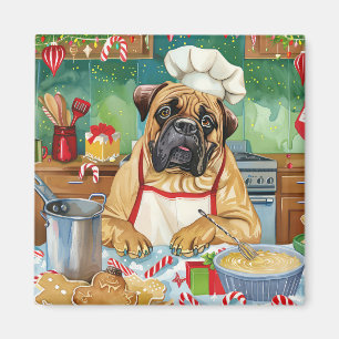 Íman Confeitaria de Natal do Bullmastiff: Natal Festivo