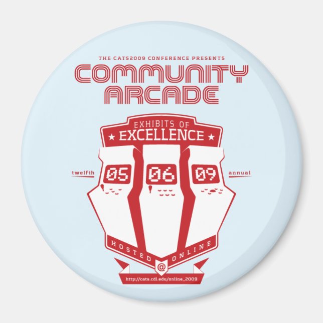 Íman Conferência CATS2009 / ímã redondo (Frente)