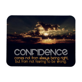 Íman "Confiança", citação inspiracional flexível