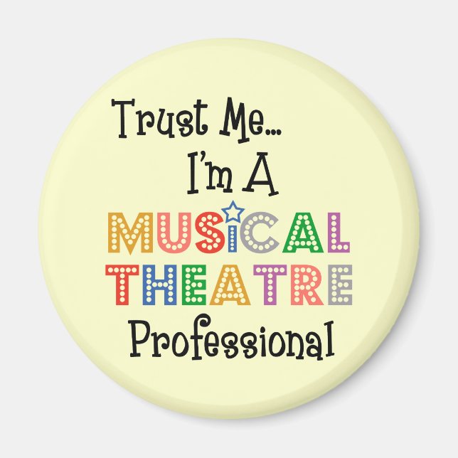 Íman Confie em mim... Teatro Musical Pro Magnet (Frente)