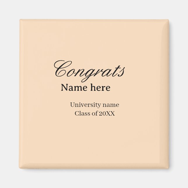 Íman Congrats graduate university name class of 20XX na (Frente)