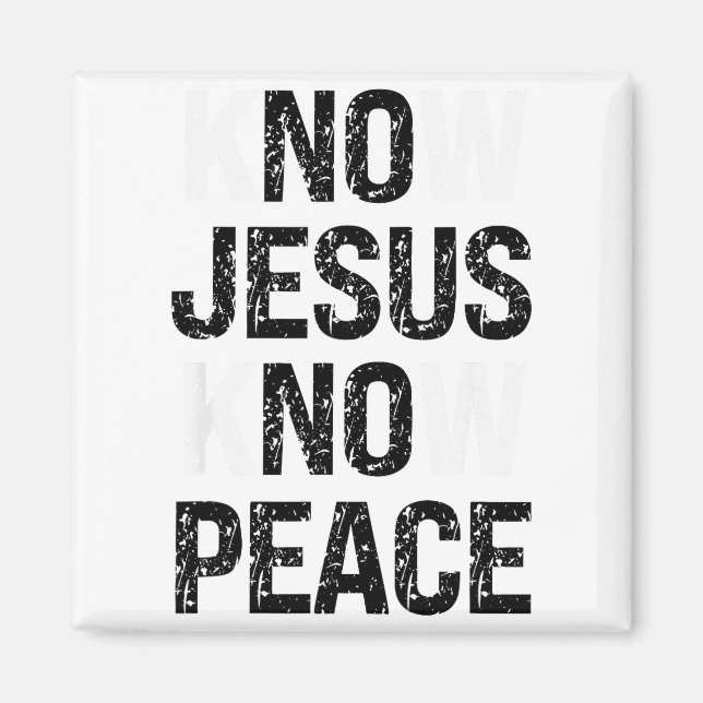 Íman Conheça Jesus Conheça a Paz Vibrações Cristãs  (Frente)