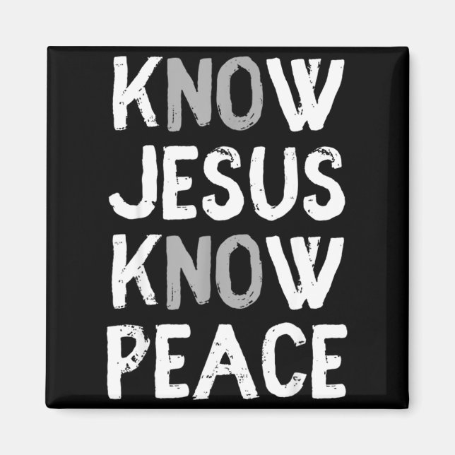 Íman Conheça Jesus Conheça Paz Jesus Fé Cristã Religi (Frente)
