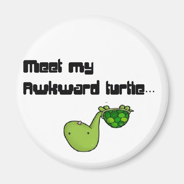 Íman conheça minha tartaruga (Frente)