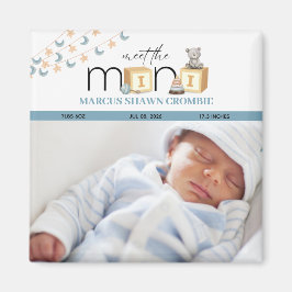Íman Conheça o Ímã de Bebê Azul Mini